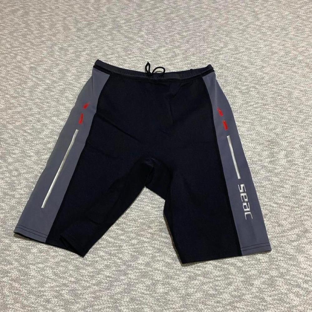 Seac black/gray swim trunks with gray side panels women XS. SKU-B930